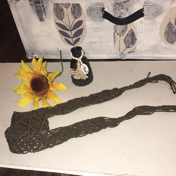 Vintage Macramé Belt 80s - Picture 5 of 9